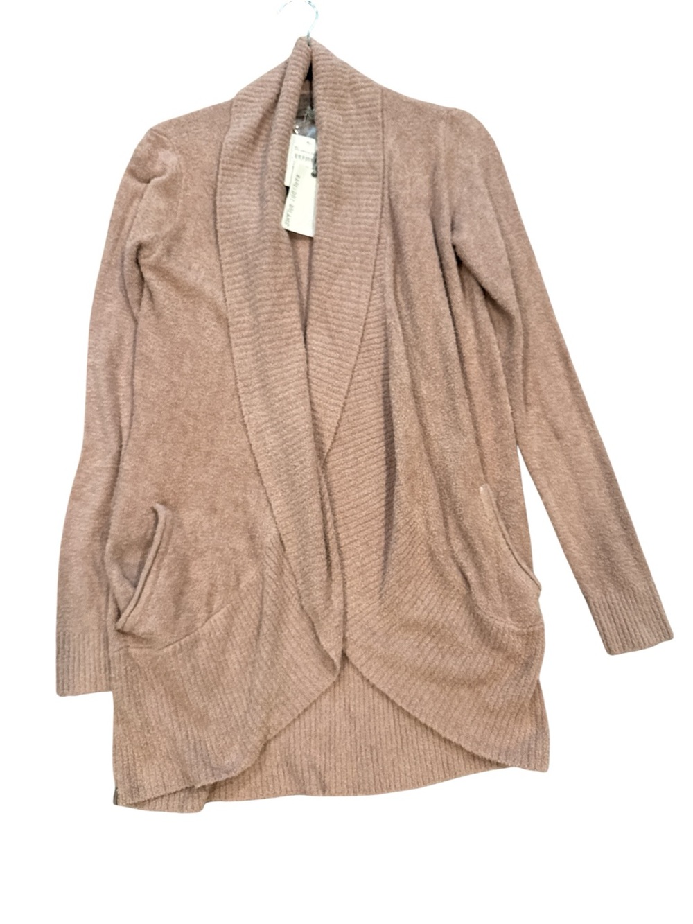 NWT Barefoot Dreams CozyChic Lite Circle Cardigan - Deep Taupe (XS) - Picture 3 of 5